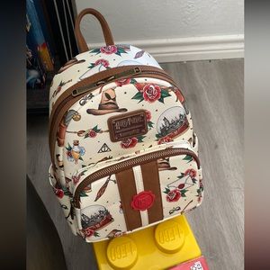 Loungefly Harry Potter Relics Tattoo Print Mini Backpack BNWT